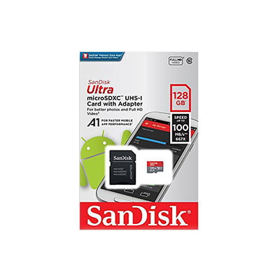 مموری میکرو اس دی  سن دیسک مدل Sandisk Micro SDHC C10 U1 100Mb/s With Adapter