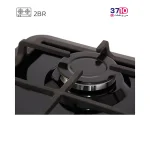 اجاق گاز توکار پادیسان مدل 63174 پاناکس -عکس از شعله