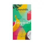 کاندوم چرچیلز اسانس نارگیل و موز و توت فرنگی 12 عددی مدل Tropical