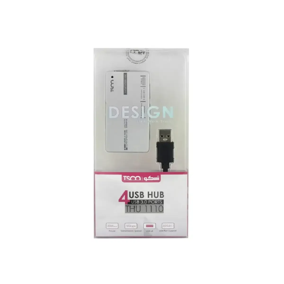 هاب USB3 چهار پورت تسکو مدل THU1110