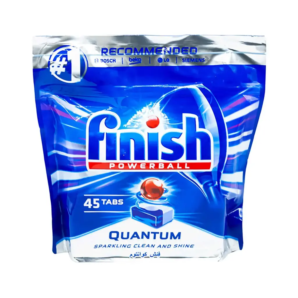 تصویر قرص ماشین ظرفشویی فینیش FINISH مدل کوانتوم 45 عددی
