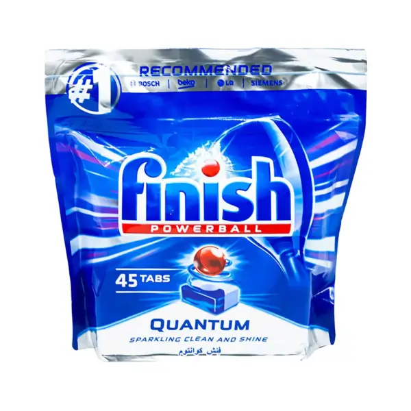 تصویر قرص ماشین ظرفشویی فینیش FINISH مدل کوانتوم 45 عددی