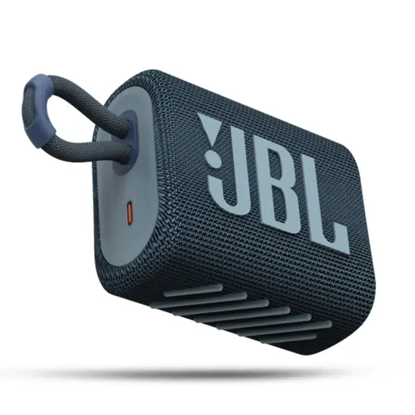 عکس اسپیکر جی بی ال JBL مدل go3 سورمه ای از کنار