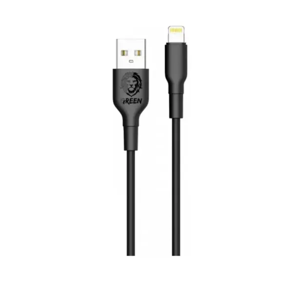 عکس کابل کوتاه - پاوربانکی گرین لاین green lion مدل typ-usb+lightning/ cm120 