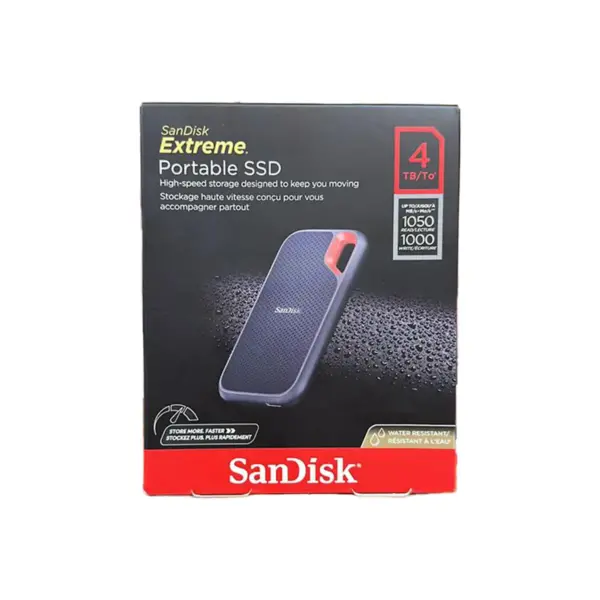 تصویر هارد اس اس دی اکسترنال سن دیسک SanDisk مدل Extreme E61 4 ترابایت