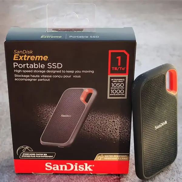 تصویر هارد اس اس دی اکسترنال سن دیسک SanDisk مدل Extreme E61 1 ترابایت