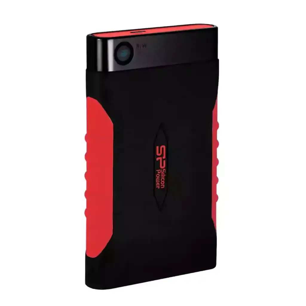 تصویر هارد سیلیکون پاور SILICON POWER مدل a15 مشکی قرمز ظرفیت 4 ترابایت