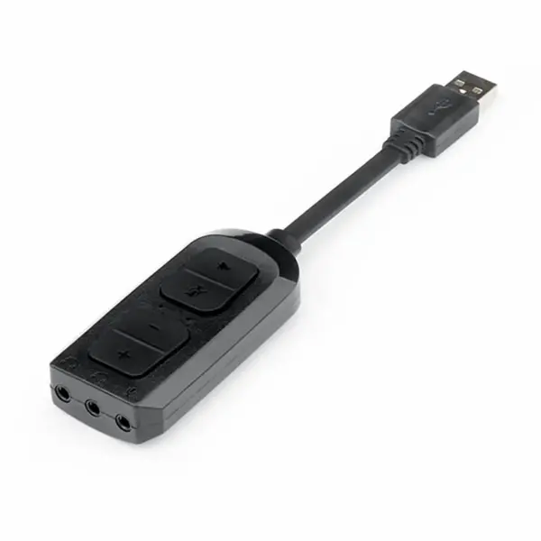تصویر تبدیل کابل USB به جک ۳٫۵ میلیمتر Redragon HA100 Crice USB to 3.5mm