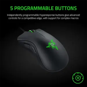 تصویر موس باسیم مخصوص بازی ریزر RAZER مدل Deathadder Essential