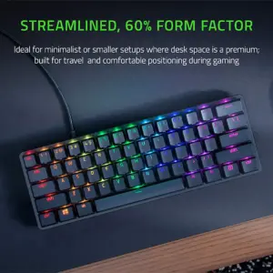 تصویر کیبورد ریزر Razer مدل HUNTSMAN Mini us layout