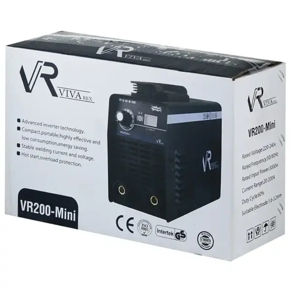 اینورتر جوشکاری 200 آمپر ویوارکس مدل VR200-mini