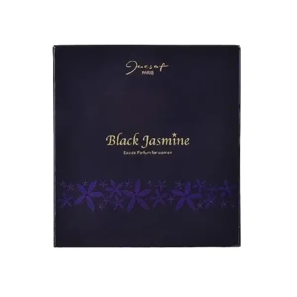 ادو پرفیوم زنانه ژک‌‌ ساف مدل بلک جاسمین Black Jasmine عکس از جعبه محصول