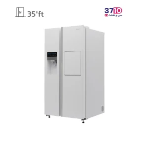 یخچال فریزر ساید بای ساید اسنوا SNOWA مدل SN8-2035GW از بغل