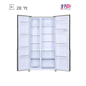 یخچال فریزر ساید بای ساید جی پلاس GPlus مدل GSS-M7525S از روبرو