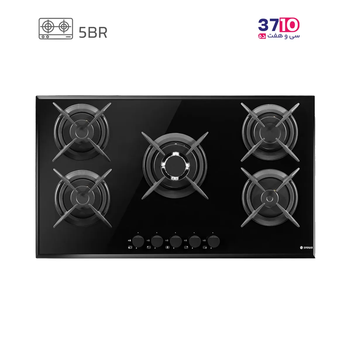 اجاق گاز صفحه ای اسنوا SNOWA مدل SGH5-2103G شیشه مشکی (1) اجاق گاز صفحه ای اسنوا SNOWA مدل SGH5-2103G شیشه مشکی-عکس از روبرو