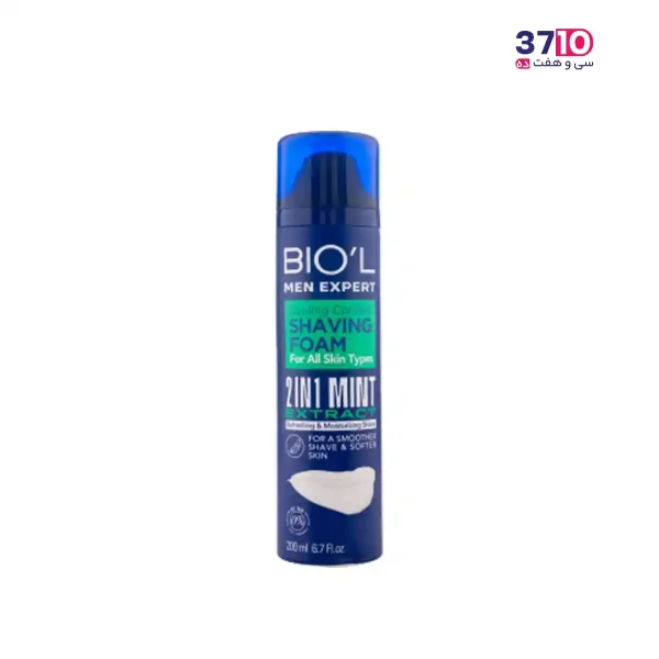 فوم اصلاح بیول مدل 2 در 1 مینت 200میل از روبرو