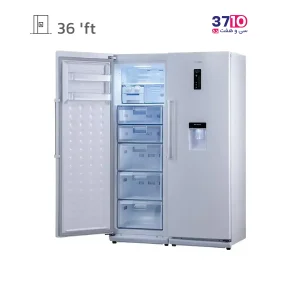 یخچال فریزر دوقلو دیپوینت Depoint مدل (NR14D5Ei-W و NF14D5Ei-W ) از بغل