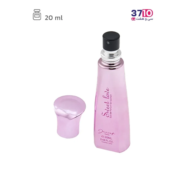 عطر جیبی زنانه ژک‌‌ ساف مدل سوییت لاو Sweet Love از بالا