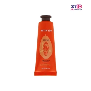 کرم مرطوب کننده صورت ویت یو Papaya Cream حجم 50 میل از روبرو