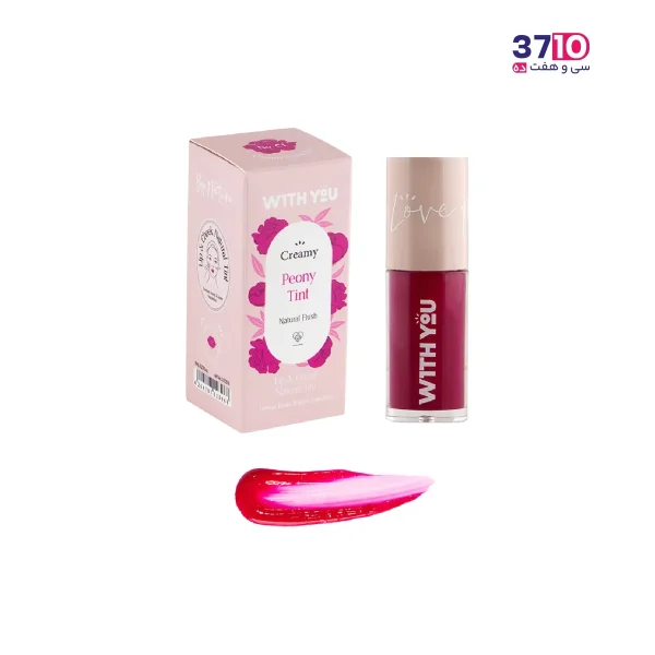 تینت مایع رنگی لب و گونه مدل c1 ویت یو مدل Peony Tint از کل