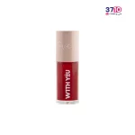 تینت مایع رنگی لب و گونه مدل J3 ویت یو مدل Peachy Tint از روبرو