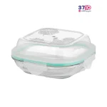 ظرف نگهدارنده شیشه‌‌ای لیمون 520 میلی‌‌لیتر از بغل