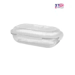 ظرف نگهدارنده شیشه‌‌ای بیضی لیمون 2.2 لیتر از روبرو