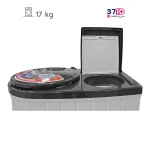 ماشین لباسشویی دوقلو ریتون مدل RWM-1730 ACE PRO هفده کیلویی سفید خاکستری از روبرو