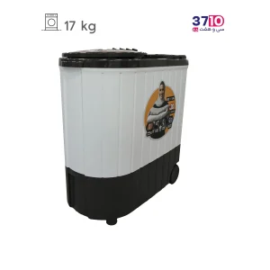 ماشین لباسشویی دوقلو ریتون مدل RWM-1730 ACE PRO هفده کیلویی سفید خاکستری از بغل