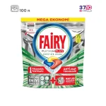 قرص ماشین ظرفشویی فیری مدل پلاتینیوم پلاس 100 عددی از روبرو