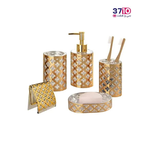 ست روشویی لیمون طرح گل از روبرو