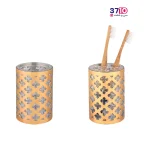 ست روشویی لیمون طرح گل از جا مسواکی
