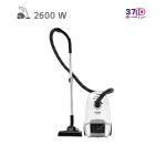 جاروبرقی کیسه ای بنس BENESS مدل 6PRO-T سفید نقره ای عکس از روبرو