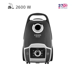 جاروبرقی کیسه ای بنس BENESS مدل 6PRO نوک مدادی نقره ای عکس از روبرو