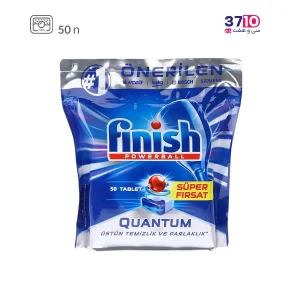قرص ماشین ظرفشویی فینیش مدل کوانتوم 50 عددی لیمویی از روبرو