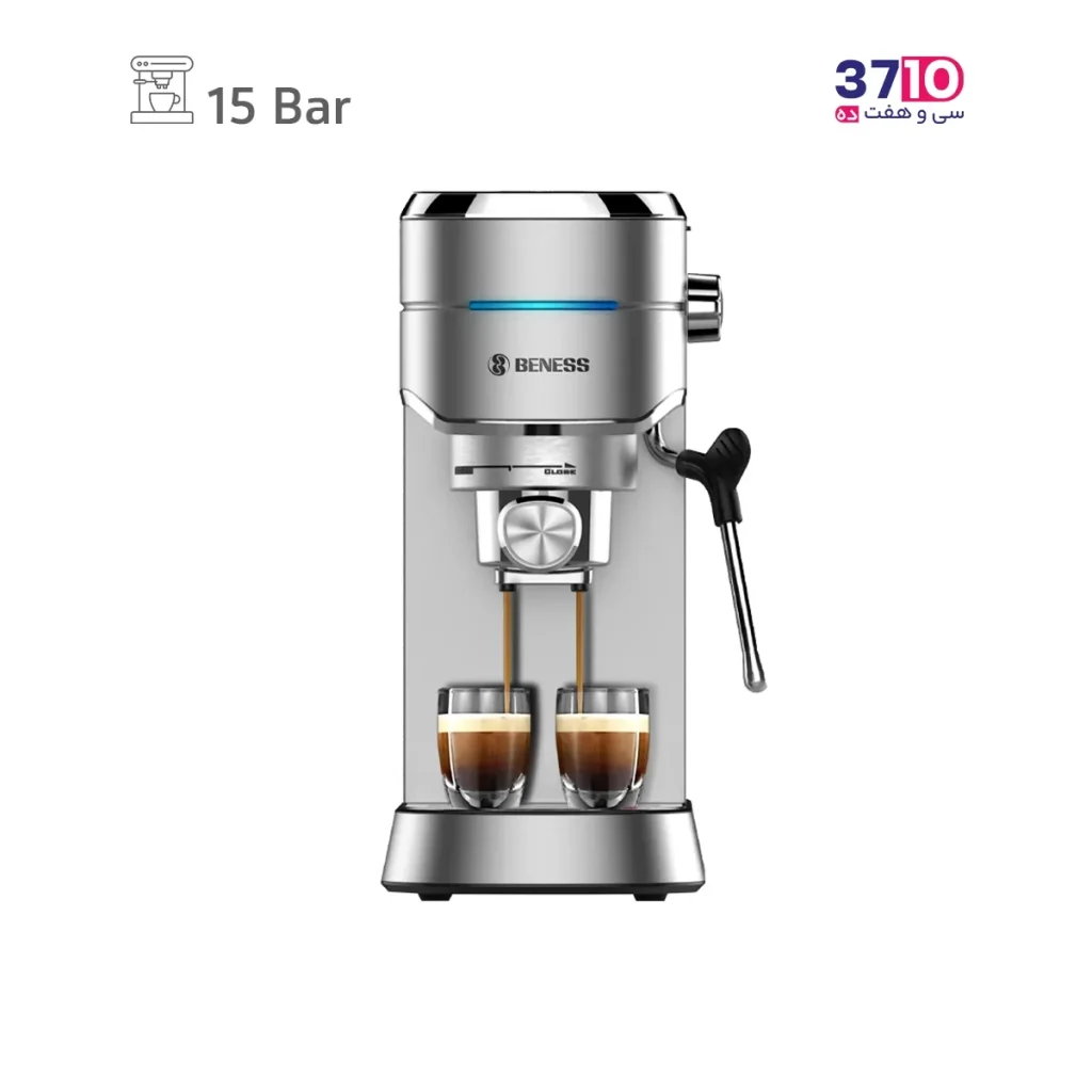 اسپرسوساز بنس BENESS مدل BC-S5418D استیل عکس از روبرو