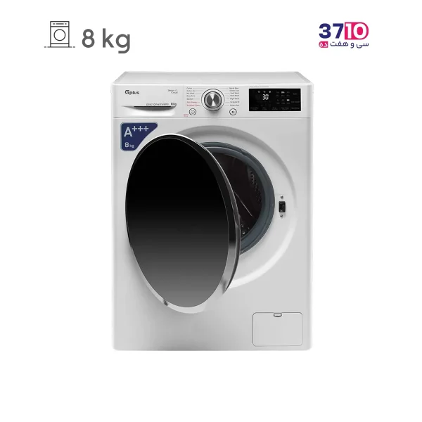 ماشین لباسشویی جی پلاس G PLUS مدل GWM-R88W عکس با درب باز