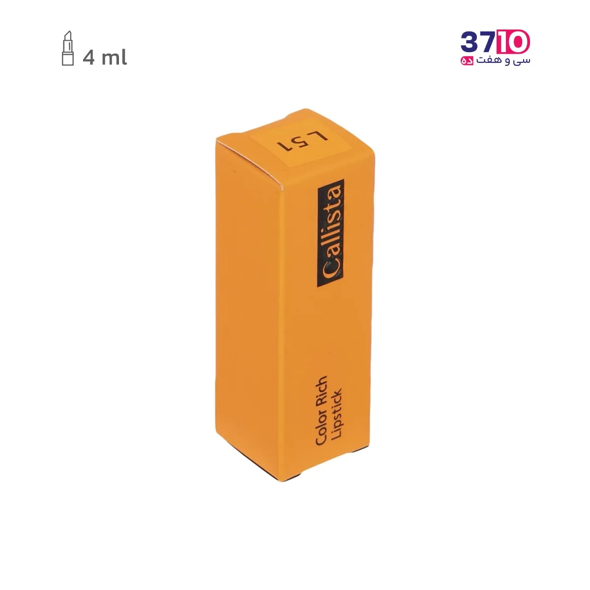 رژ لب جامد کالیستا مدل Color Rich شماره L51 عکس از جعبه