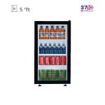 یخچال ایستکول EastCool مدل TM4294شوکیس 5 فوت مشکی عکس از محصول