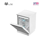 ماشین ظرفشویی ایکس ویژن XVISION مدل S150-Wسفید عکس با درب باز