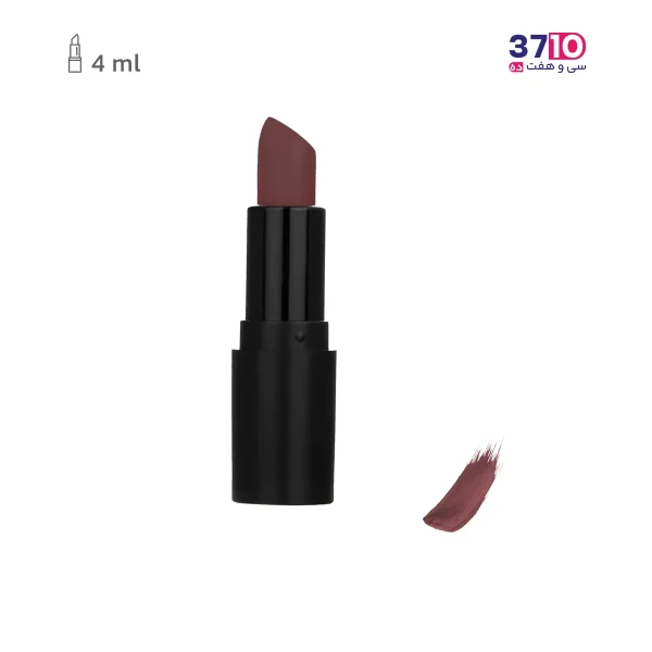 رژ لب جامد کالیستا مدل Matt شماره M28 عکس از تست رنگ