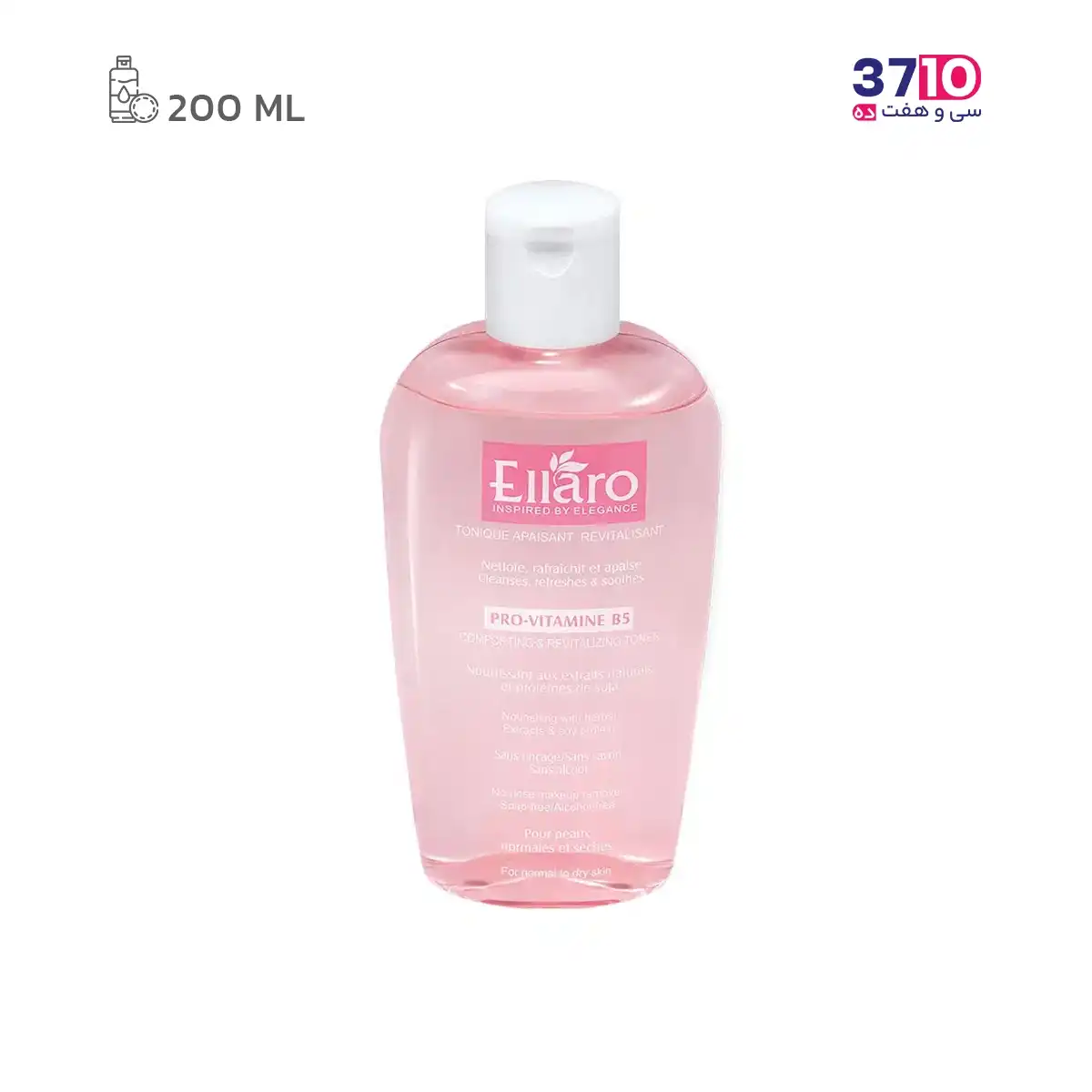 Ellaro-Comforting-facial-cleanser-and-make-up-toner (1) تونر پاک کننده صورت و آرایش Comforting الارو مناسب پوست نرمال و خشک -عکس اصلی