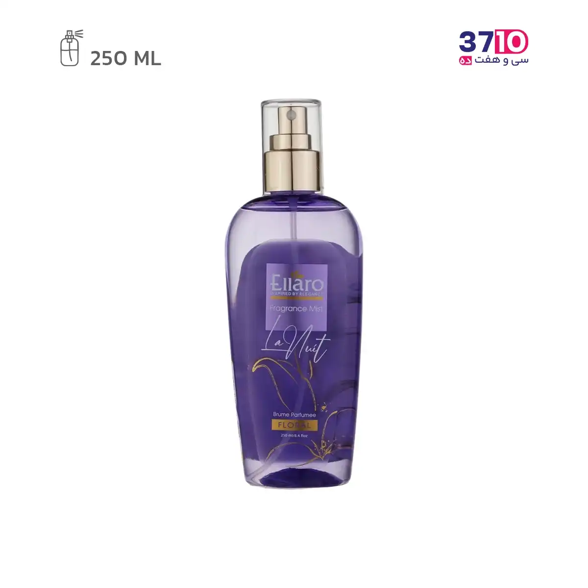 Ellaro-La-Nuit-women's-body-splash-250ml (1) بادی اسپلش زنانه الارو مدل La Nuit حجم 250 میلی لیتر -عکس اصلی