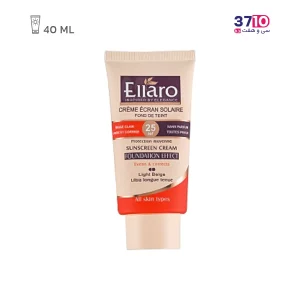 کرم ضد آفتاب کرم پودری الارو مناسب انواع پوست SPF 25 رنگ بژ روشن -عکس اصلی