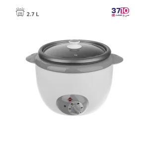 پلوپز پارس خزر مدل RC-271TSPW کندوج 12 نفره سفید عکس از محصول