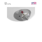 پلوپز پارس خزر مدل RC-271TSPW کندوج 12 نفره سفید عکس از دکمه