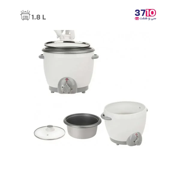 پلوپز پارس خزر مدل RC-181TYAN هشت نفره سفید عکس از محصول