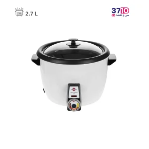 پلوپز پارس خزر مدل RC-271TSW دوازده نفره سفید عکس از روبرو