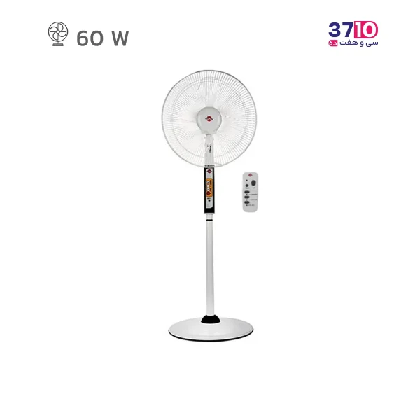 پنکه پایه بلند پارس خزر مدل ES-4010RWKAI سفید کنترل دار عکس از محصول