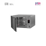 مایکروویو بنس BENESS مدل BMC328 سیلور عکس با درب باز